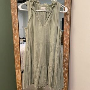 Wilfred (Aritzia brand) green summer dress